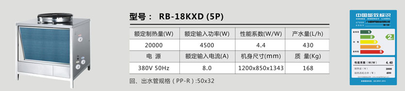 型号：RB-18KXD（5P）